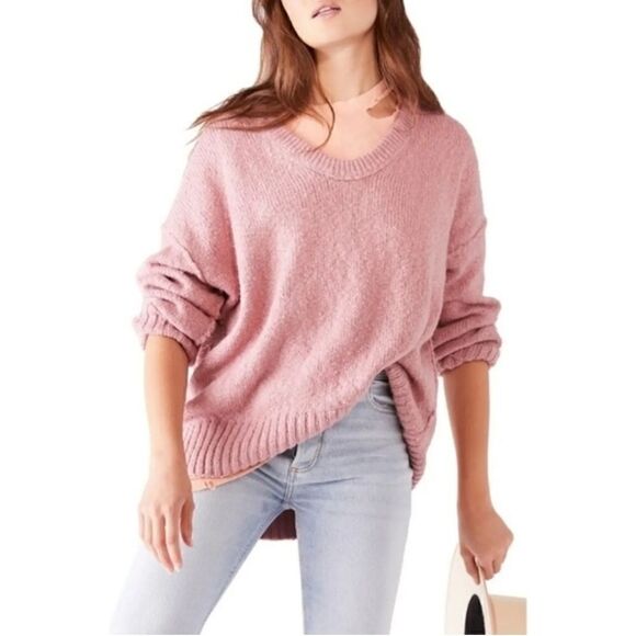 Free People Brookside Sweater Sz XS Alpine Rose - Picture 6 of 14